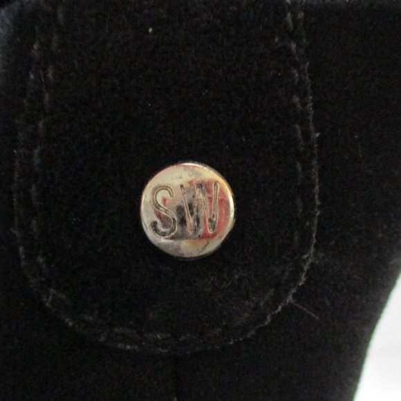 STUART WEITZMAN LUGE BLACK SUEDE, FUR LINED BOOTS! SIZE 4.5 - Picture 8 of 12